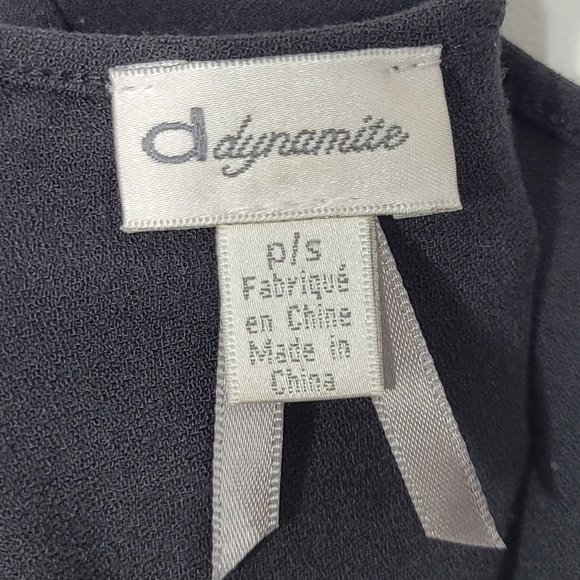 Dynamite Navy Tiered Mini Dress - Picture 9 of 12